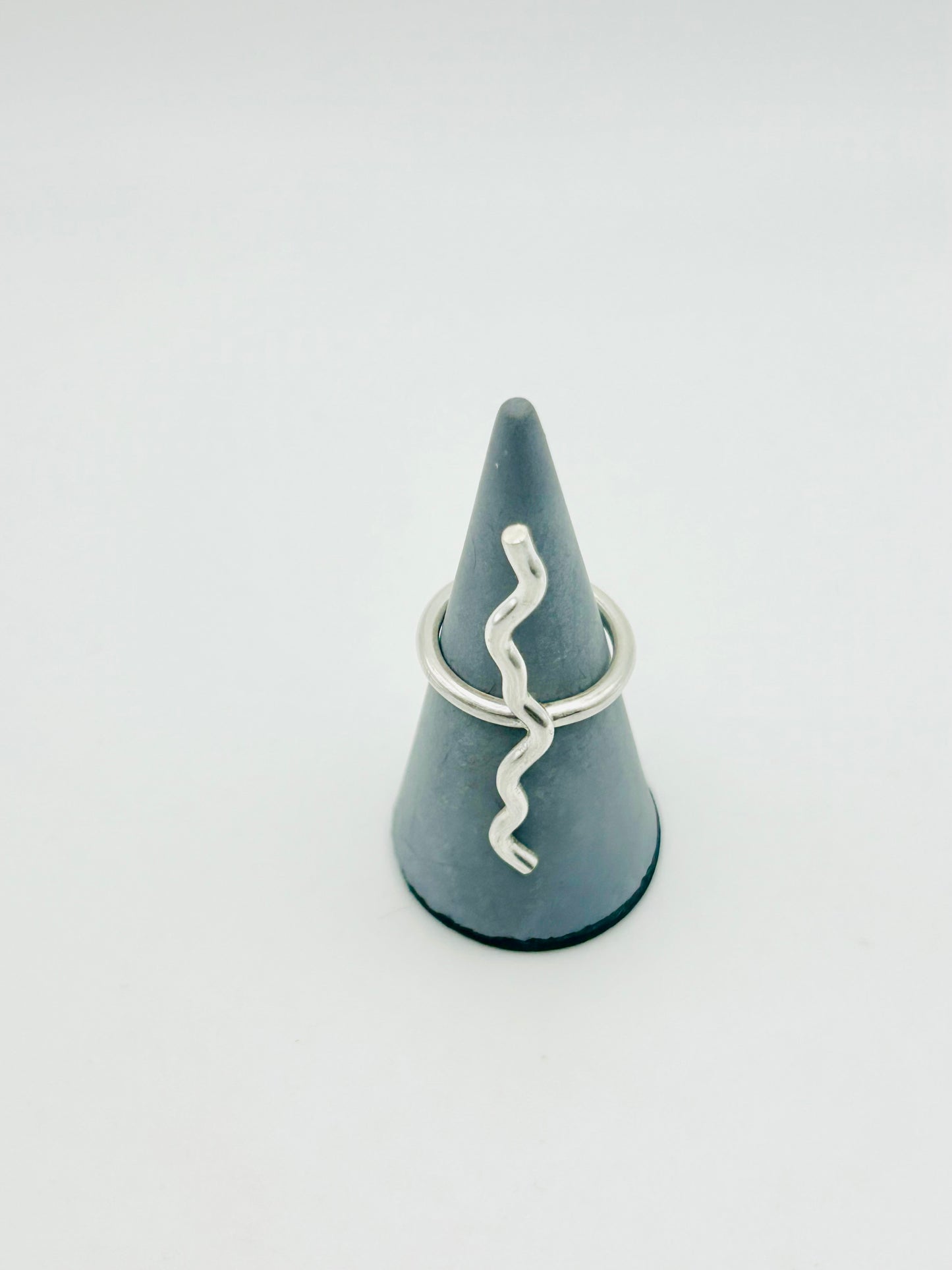 Artisan-crafted textured signet ring